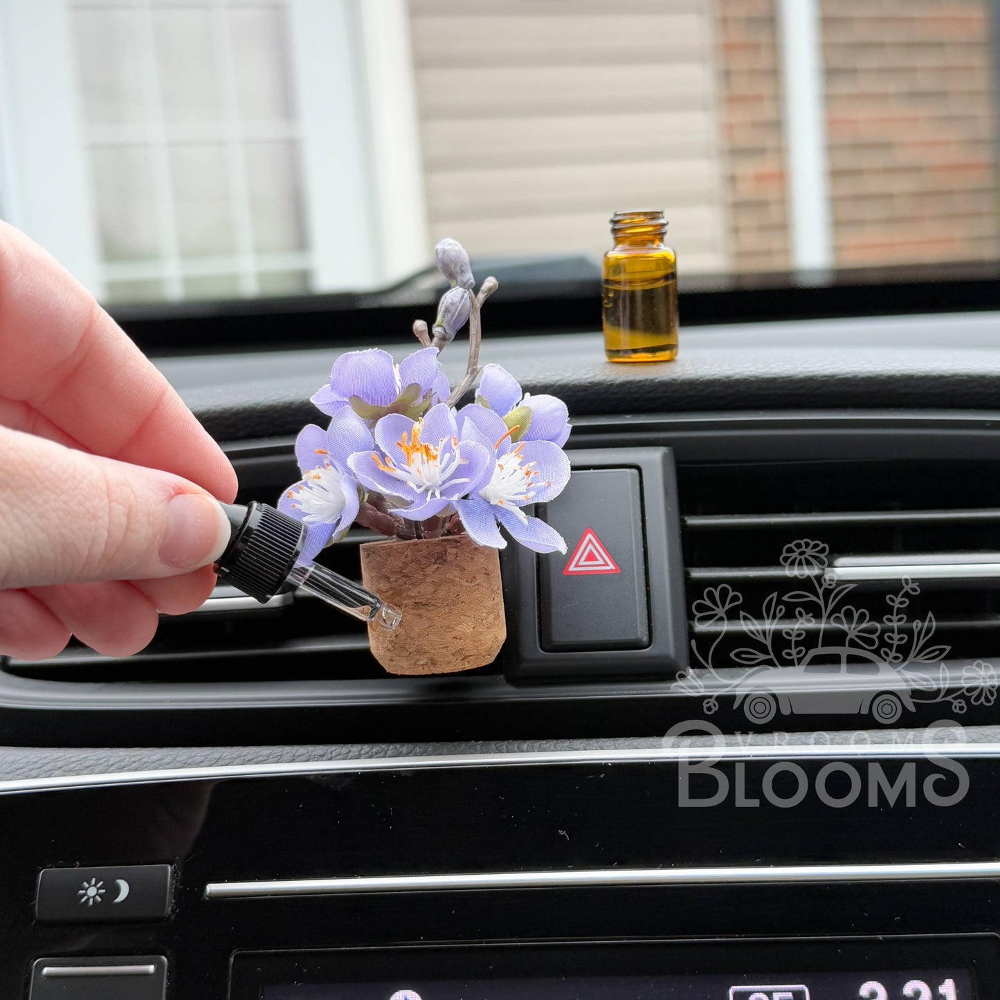 Purple Cherry Blossom Car Vent Clip - Cabana Sandalwood