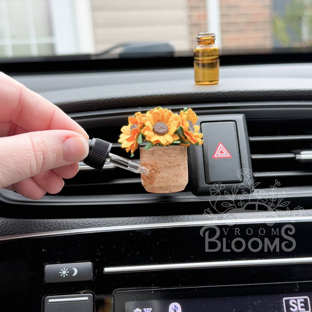 Sunflower Plant Car Vent Clip