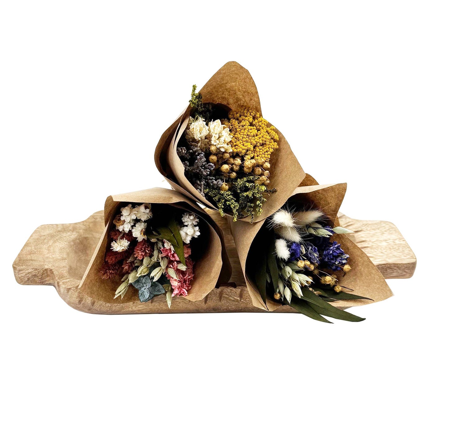 MINI Pink Larkspur & Baby Eucalyptus Bouquet