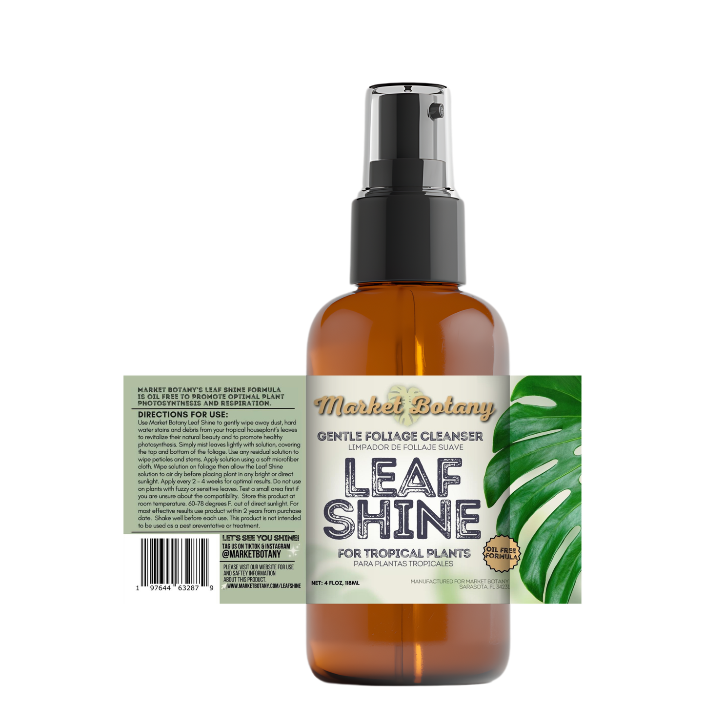 Leaf Shine - Gentle Foliage Cleanser for Houseplants