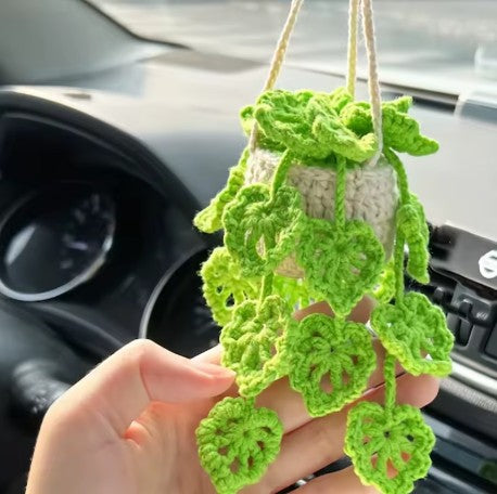 crochet hanging plant with flowers Crochet Hanging Plant – Grows on Main