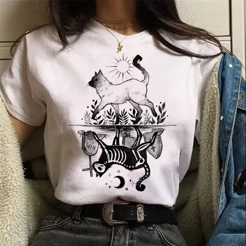 Life & Death Cat T-Shirt