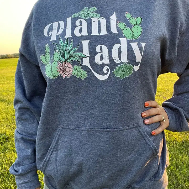 Plant Lady Sweatshirt - Blue