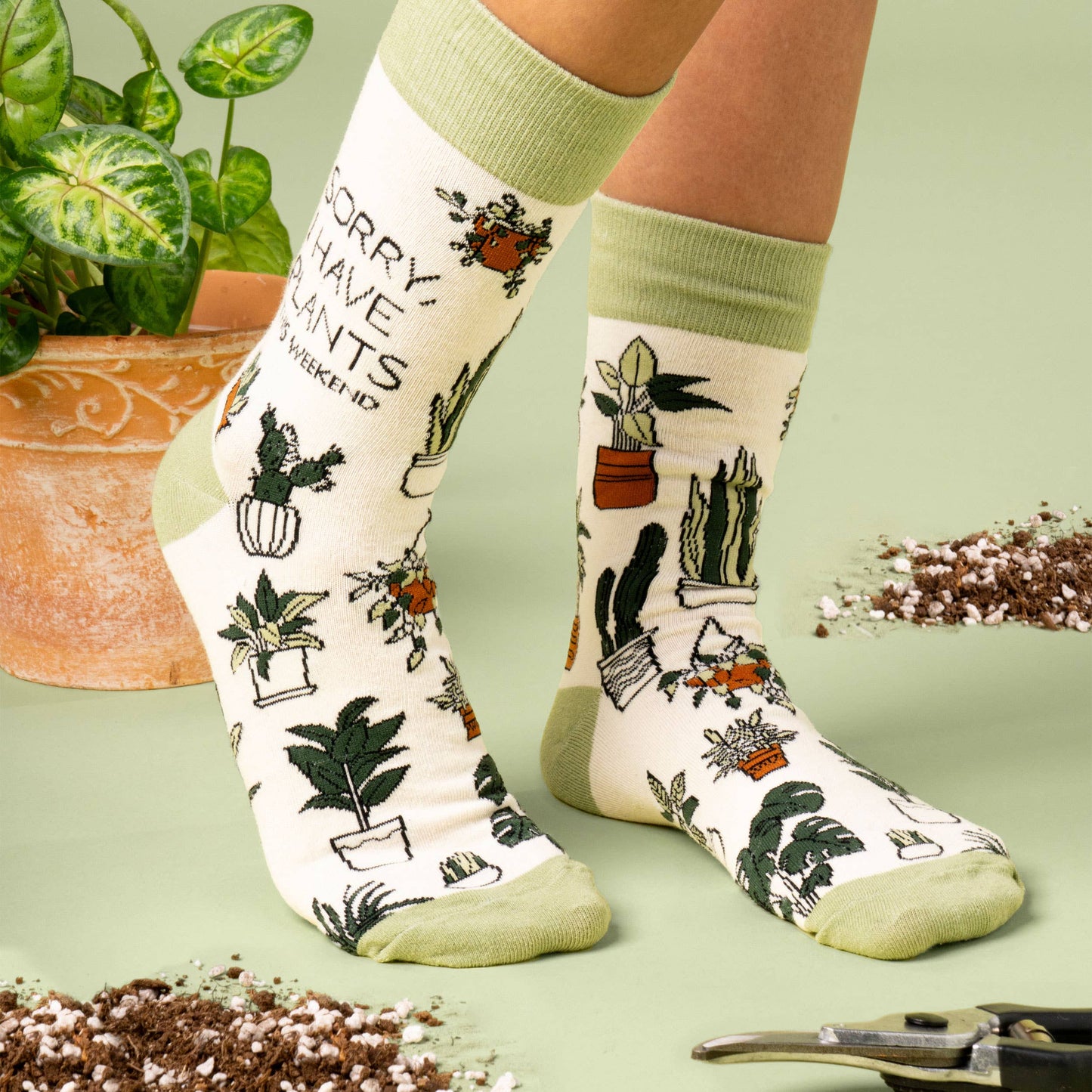 Two Left Feet® Socks Open Stock: Plant Therapy / Big