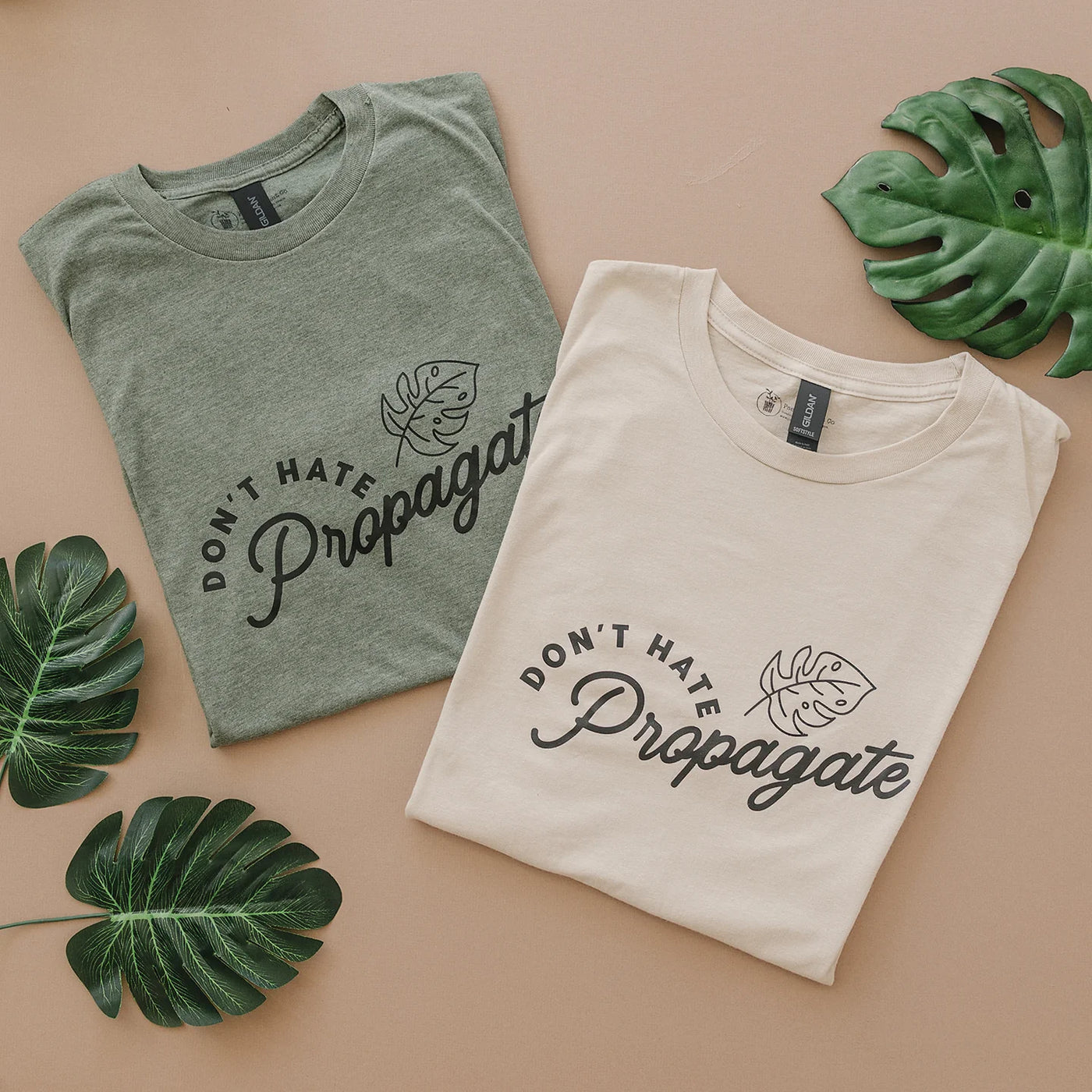 Don't Hate, Propagate Graphic T-Shirt Heather - Military Green
