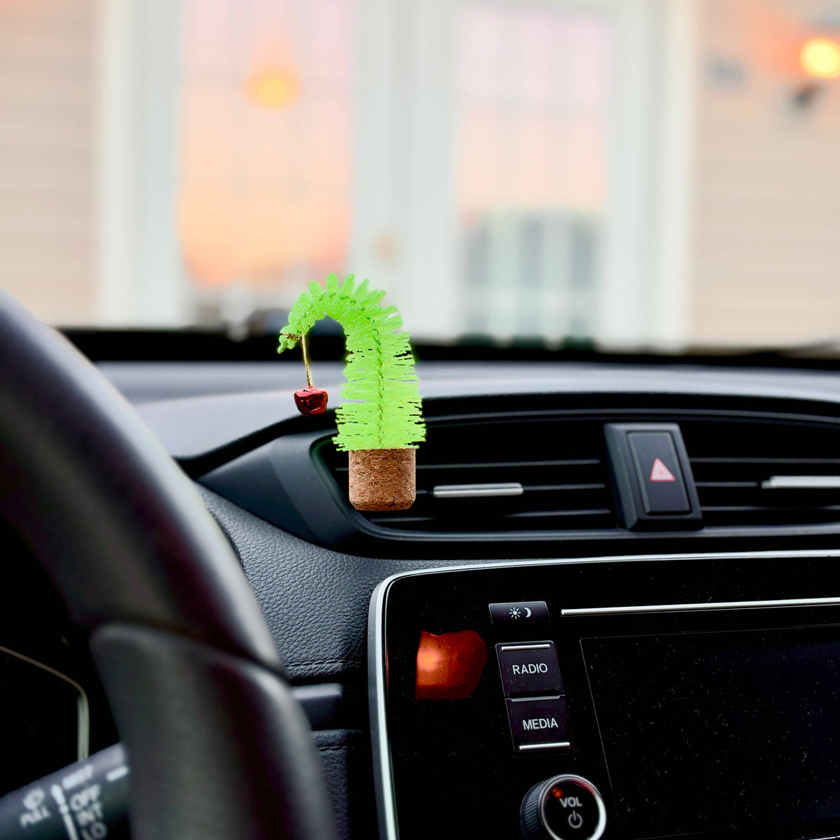 Glitter Christmas Tree Car Vent Clip