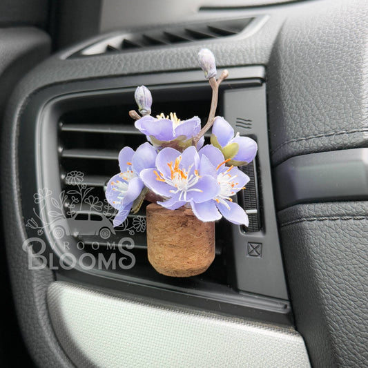 Purple Cherry Blossom Car Vent Clip - Cabana Sandalwood