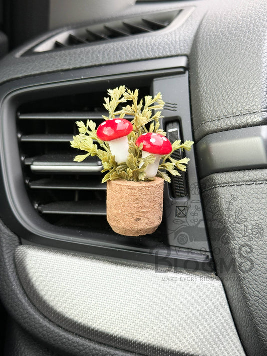 Mushroom Car Vent Clip - Black Currant & Jasmine