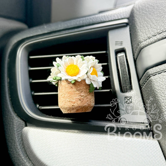Daisy Flower Car Vent Clip - Japanese Cherry Blossom