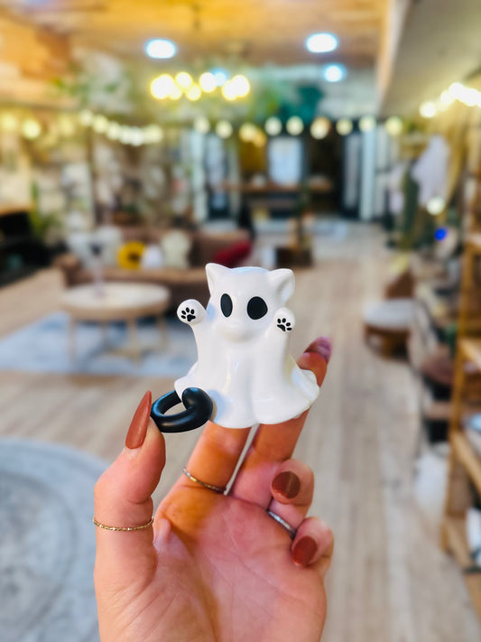 Cat Ghost Statue