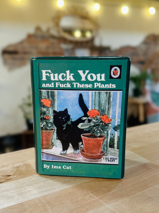 Cats & Plants Book Vase