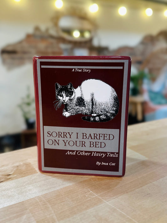 Sorry I Barfed Book Vase