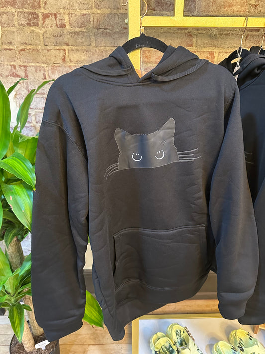 Peeping Cat Hoodie