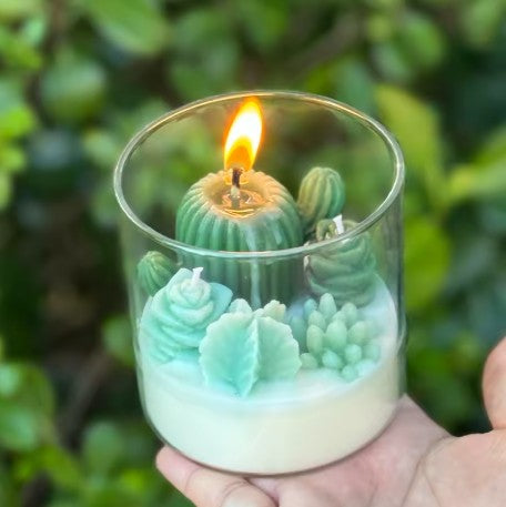 Succulent Cactus Candle