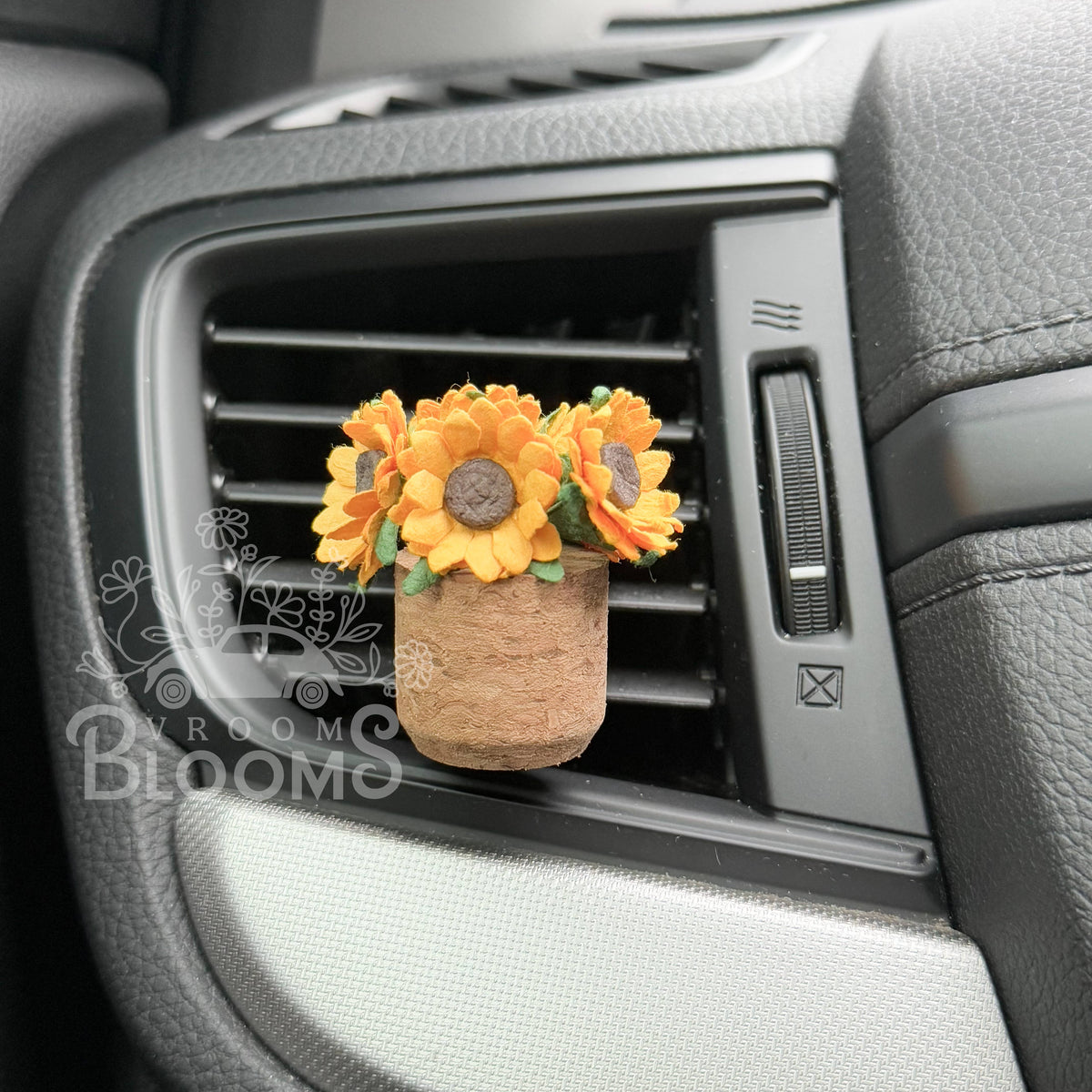 Sunflower Plant Car Vent Clip