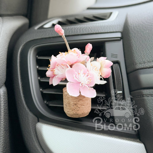 Pink Cherry Blossom Car Vent Clip - Bahama Mama