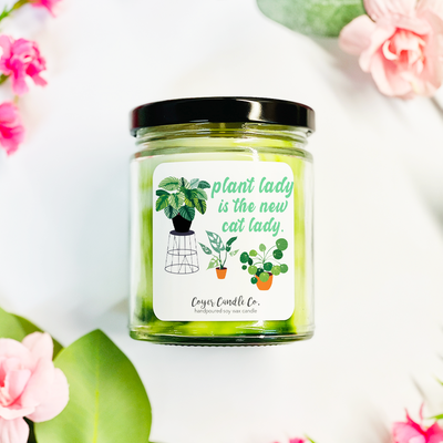 9 oz Jar Candle - Plants!: Plant Lady is the new cat lady / Dunegrass